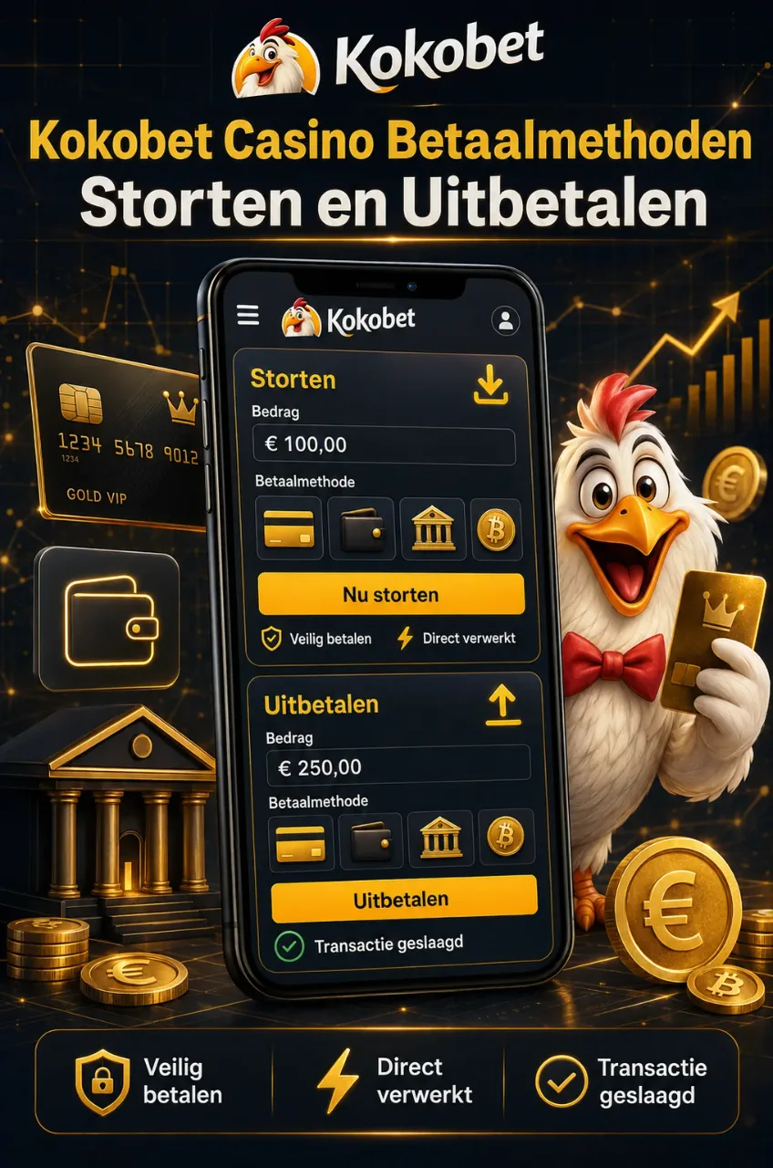 Kokobet Casino Betaalmethoden – Storten en Uitbetalen